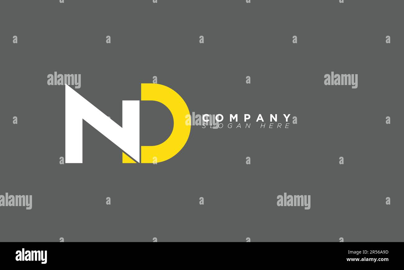 ND Alphabet letters Initials Monogram logo Stock Vector Image & Art - Alamy