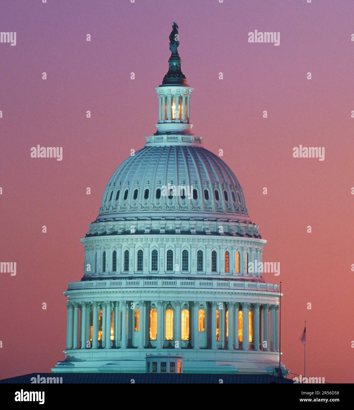 Capitol Building Dome Washington DC. Government building of United States of America Stock Photo
