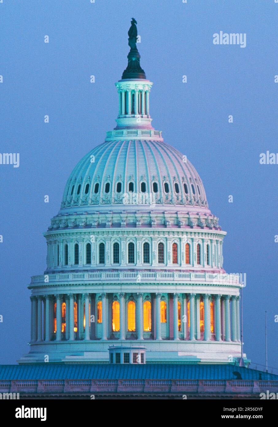 Capitol Building Washington DC night. United States of America, USA Stock Photo