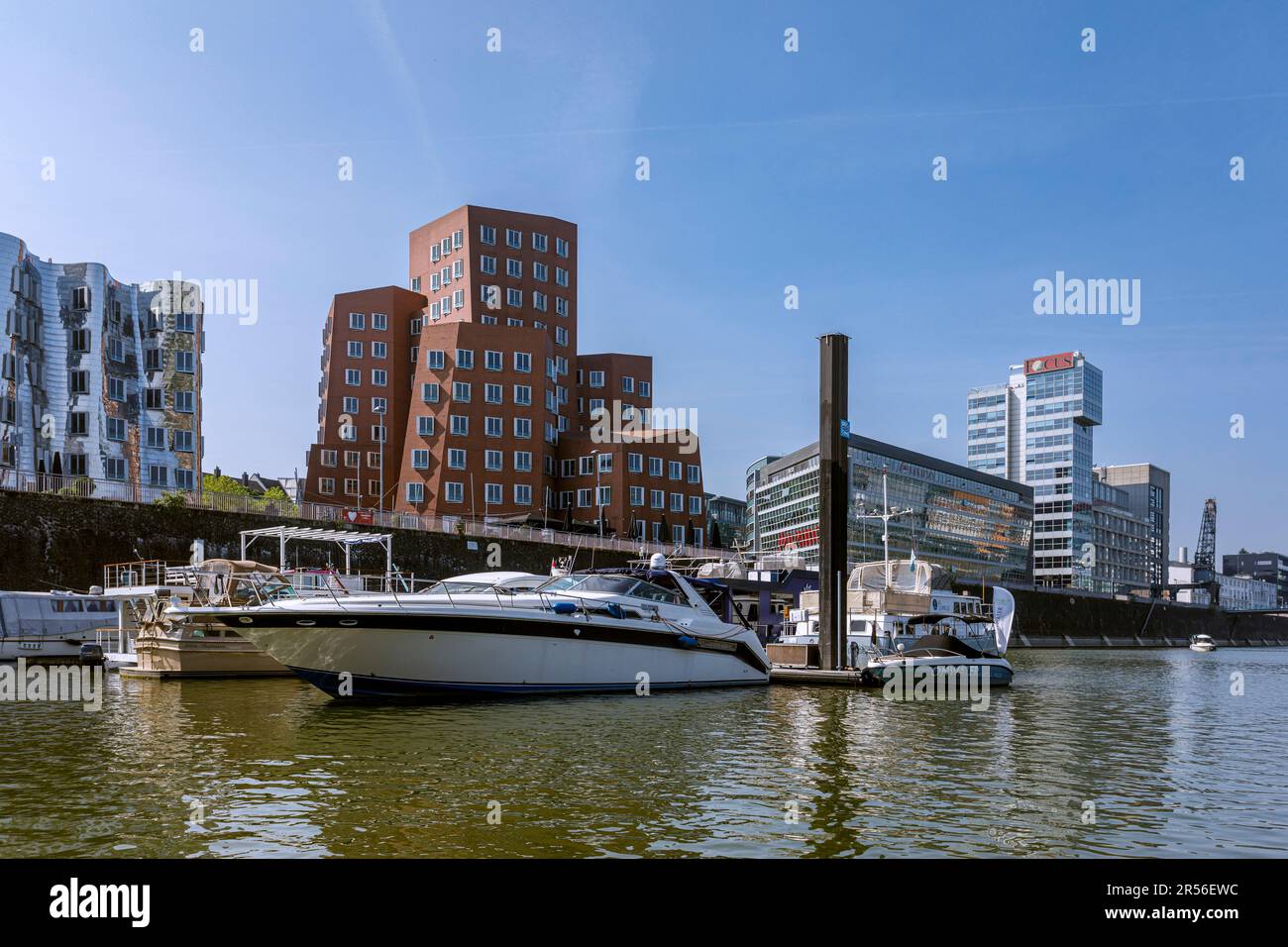 Marina Dusseldorf in the Media Harbour Stock Photo