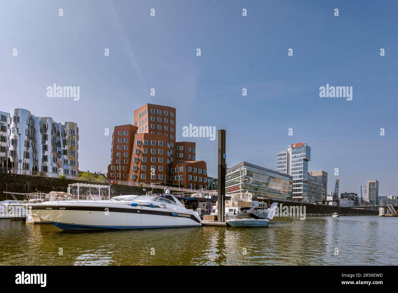 Marina Dusseldorf in the Media Harbour Stock Photo