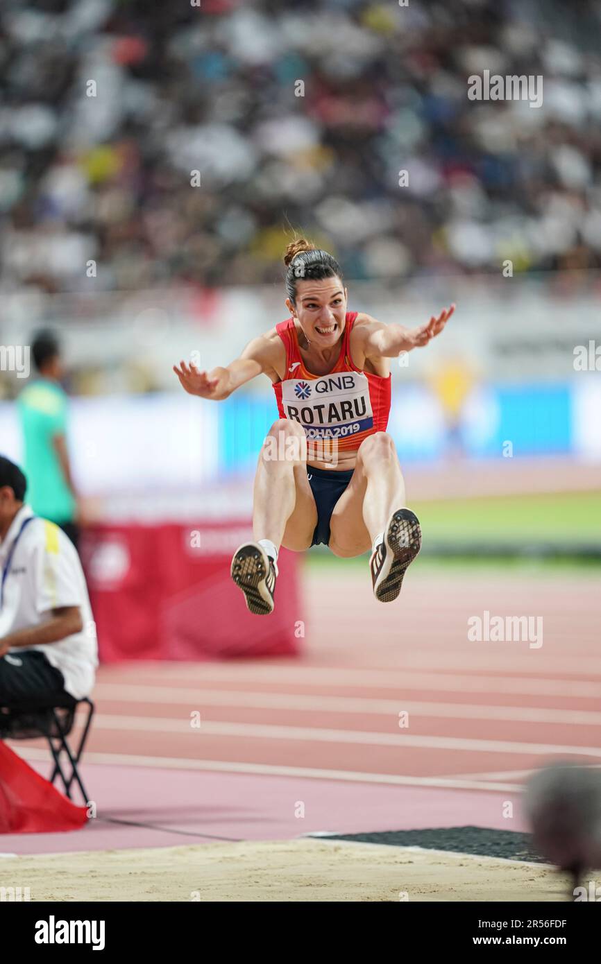 Alina Rotaru in the long jump at the Doha 2019 World Athletics Championships Stock Photo Alamy