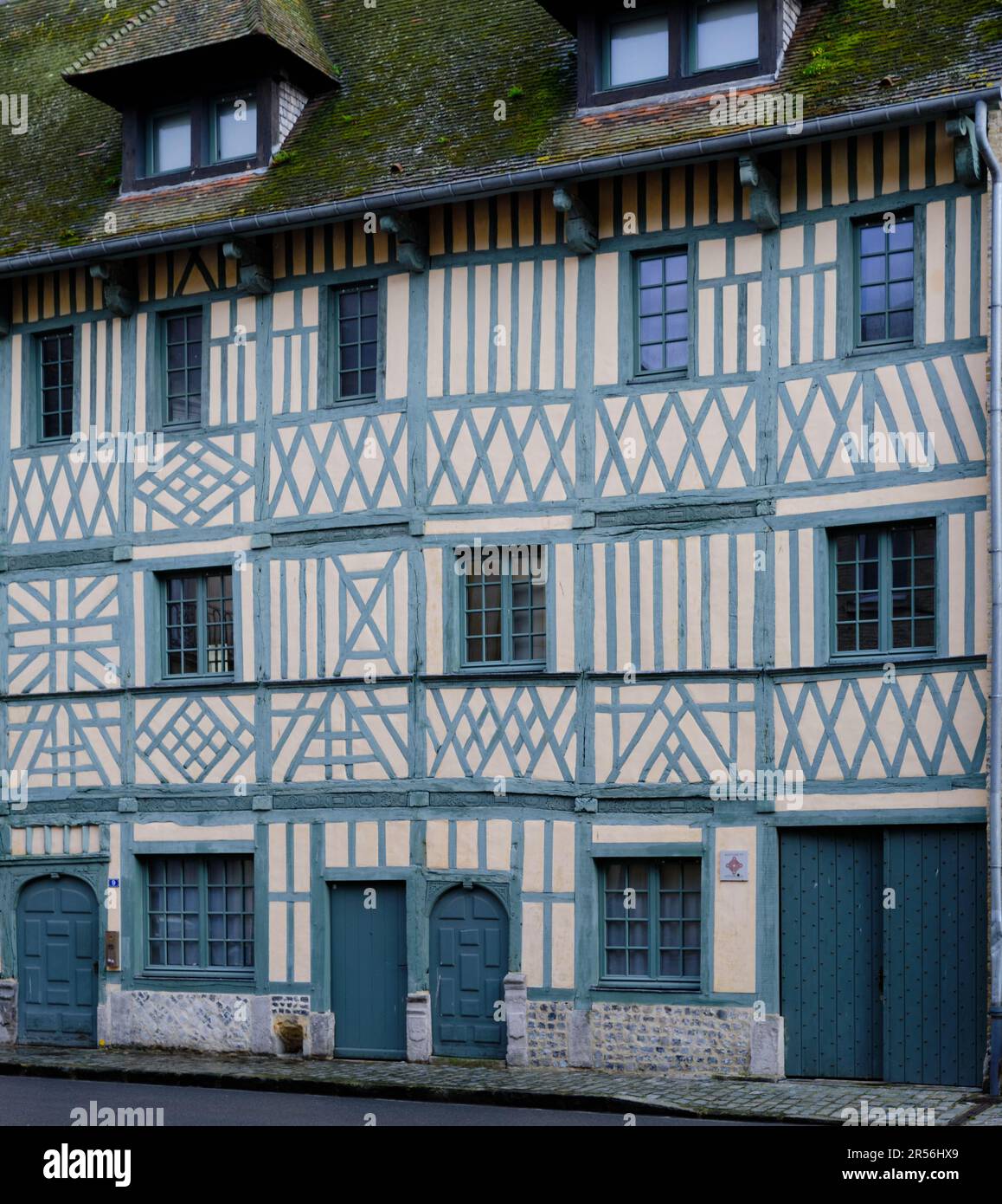 Dieppe, Normandy, France - June 24 2022: La Maison Miffant, half ...