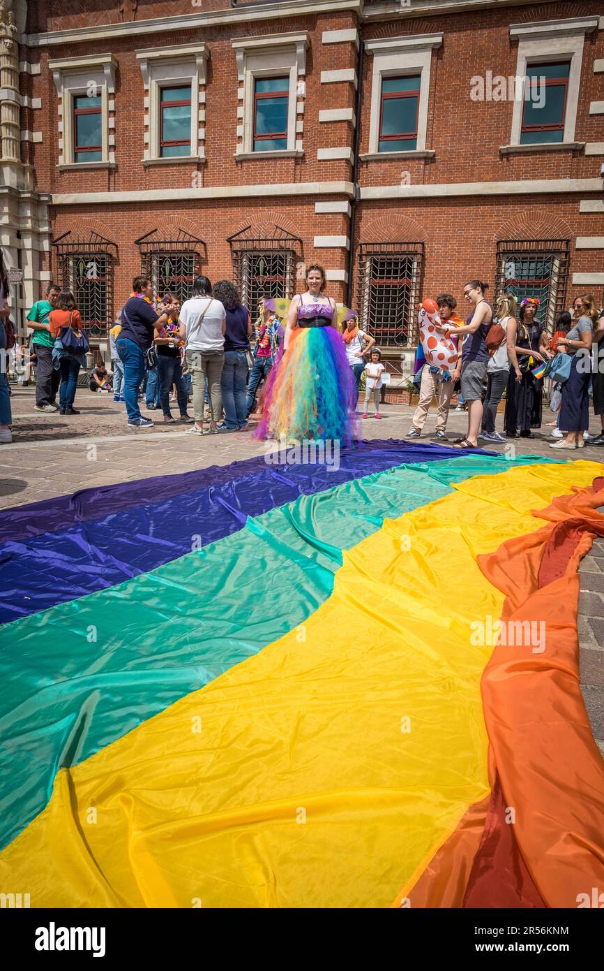 Italy. Varese. Gay Pride 2016 Stock Photo