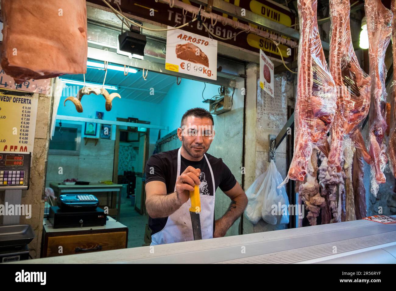 Italy. Sicily. Palermo. Ballar market Stock Photo