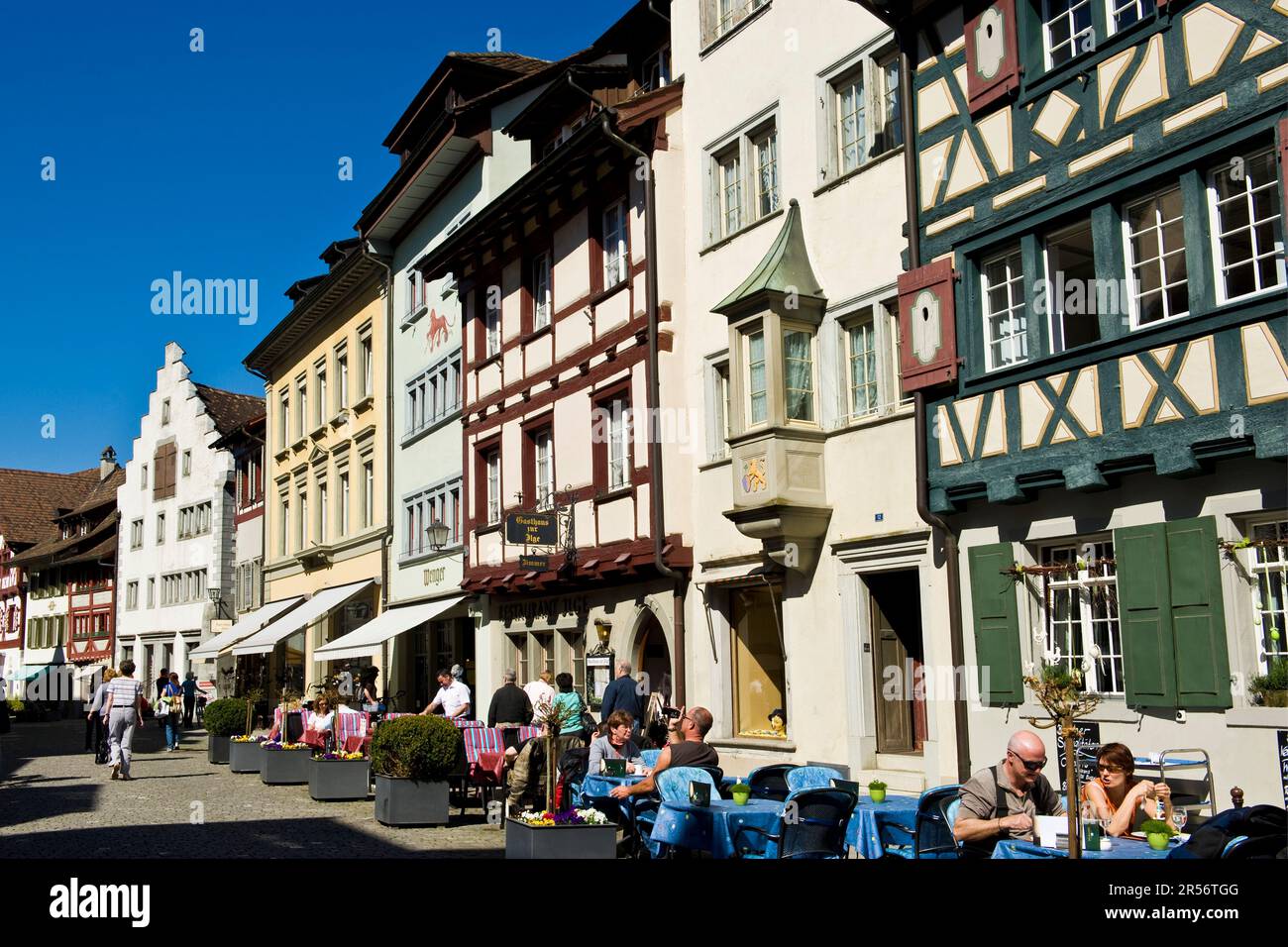 Traditional house. Stein am Rhein. Switzerland Stock Photo Alamy