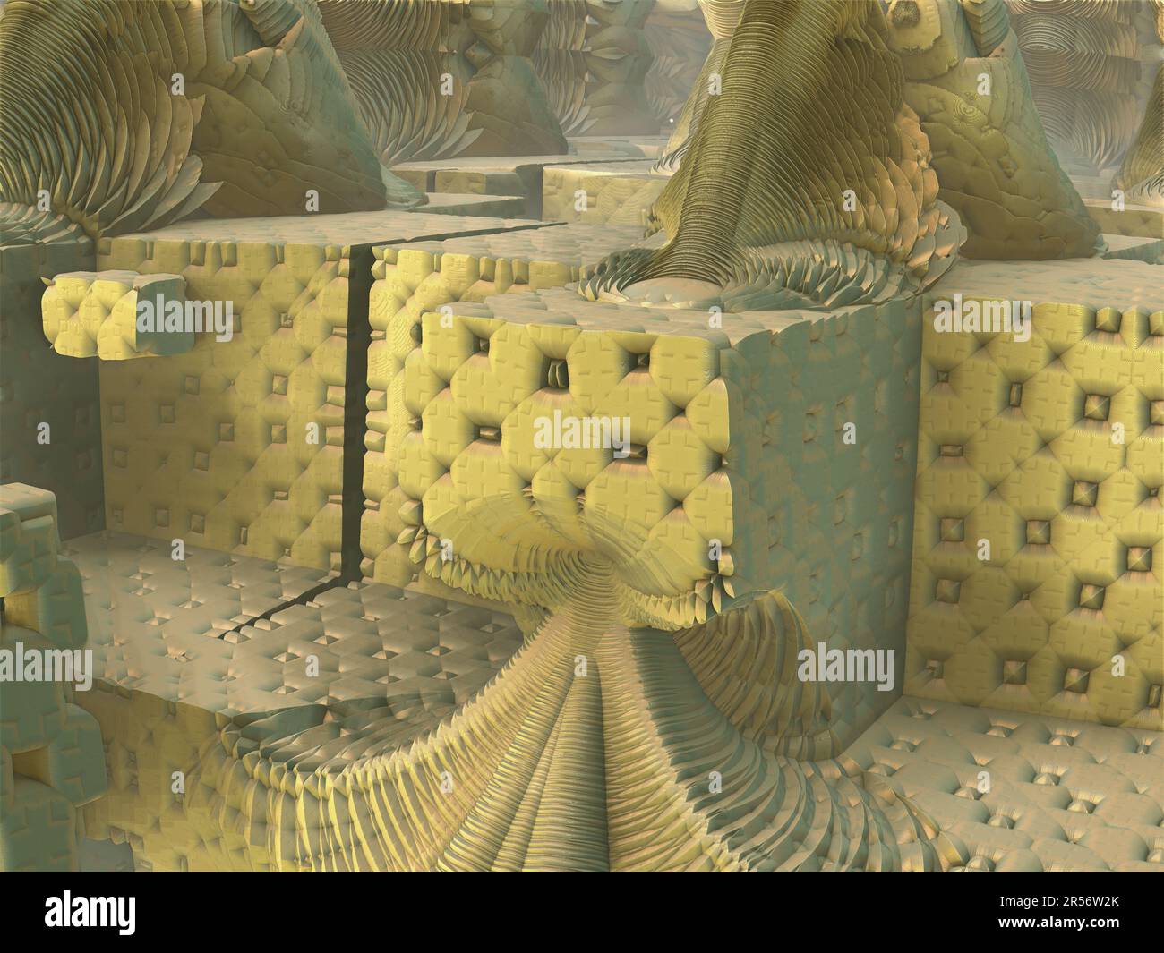 the surface of an alien planet under an alien sun 3d rendering Stock ...