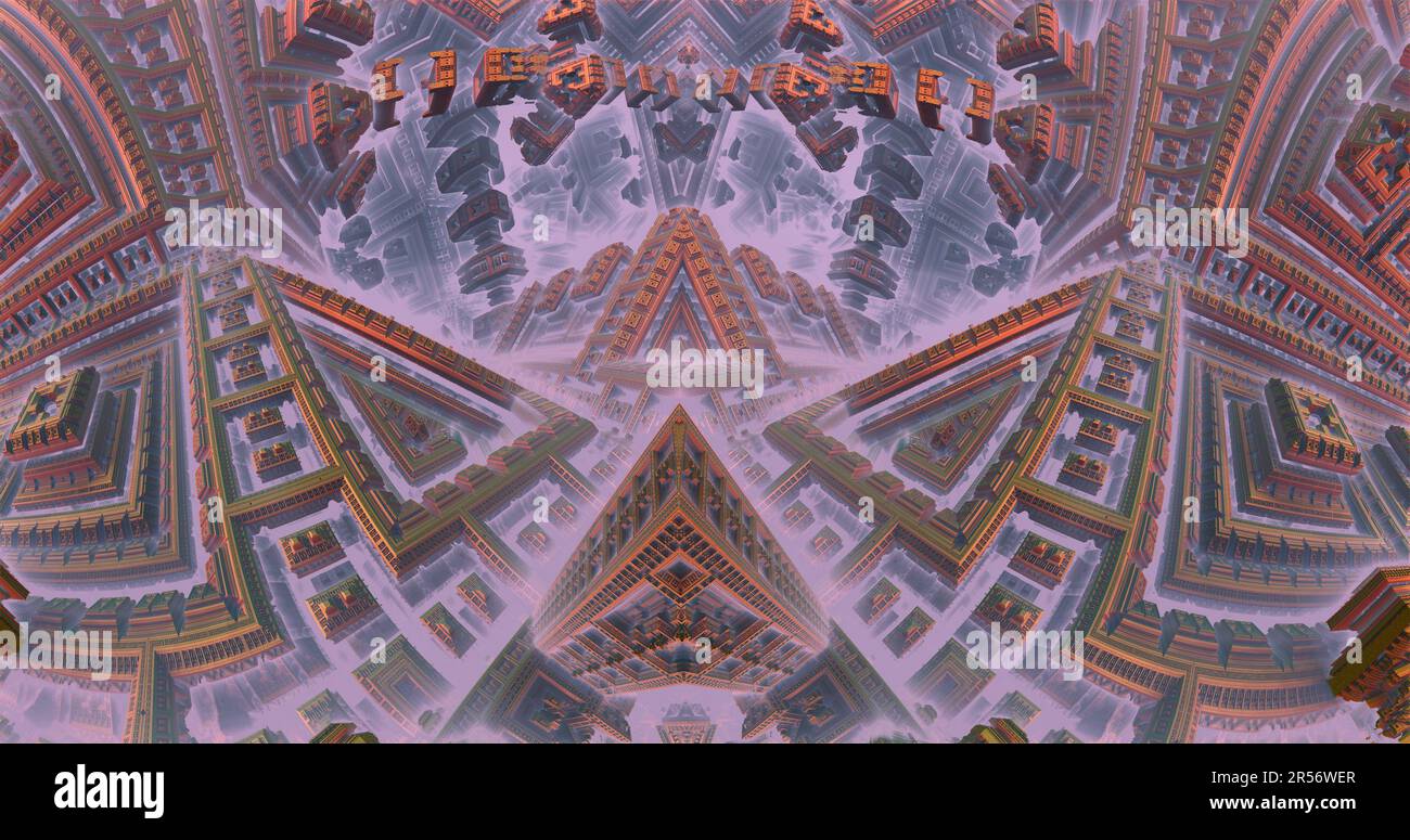 the surface of an alien planet under an alien sun 3d rendering Stock ...