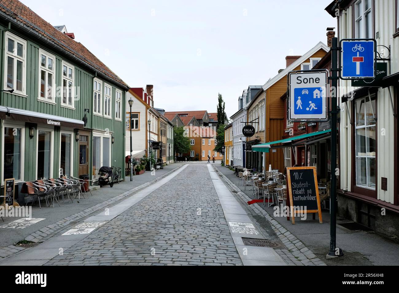 Trondheim. Old Town. Norway Stock Photo