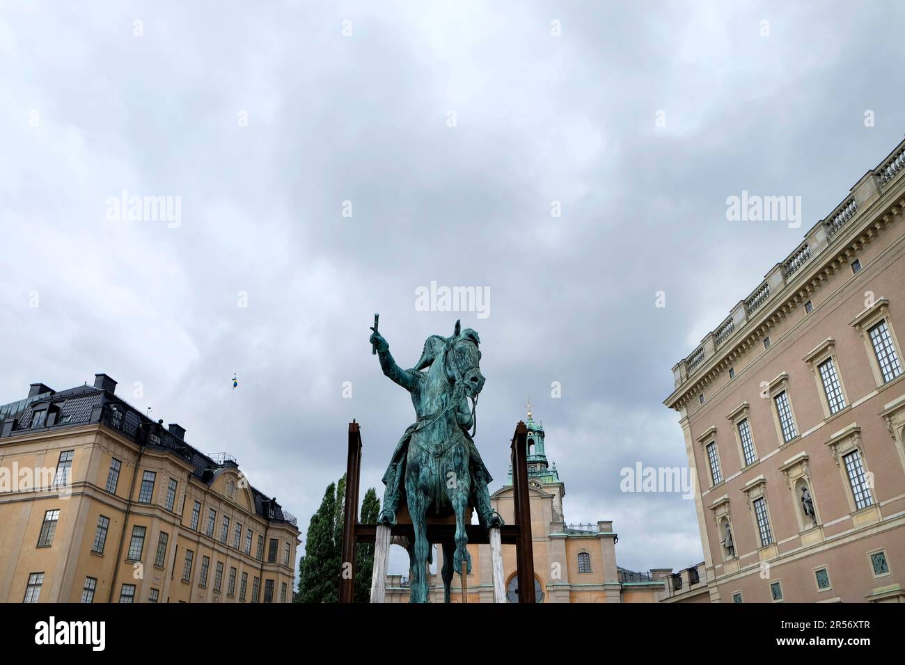 Sweden. Stockholm. Gamla Stan. Karl XIV Johan Statue Stock Photo Alamy