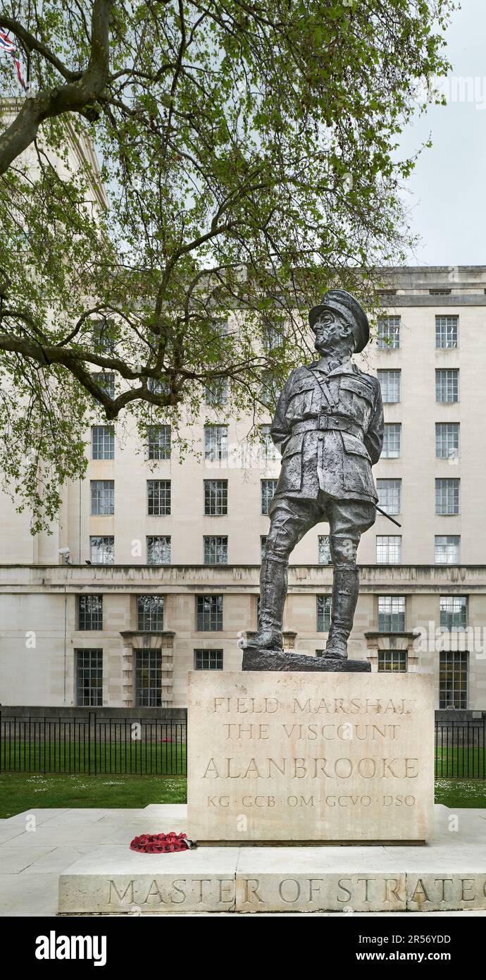 Memorial statue, to Field Marshal Allenbrooke (18831963) , outside the