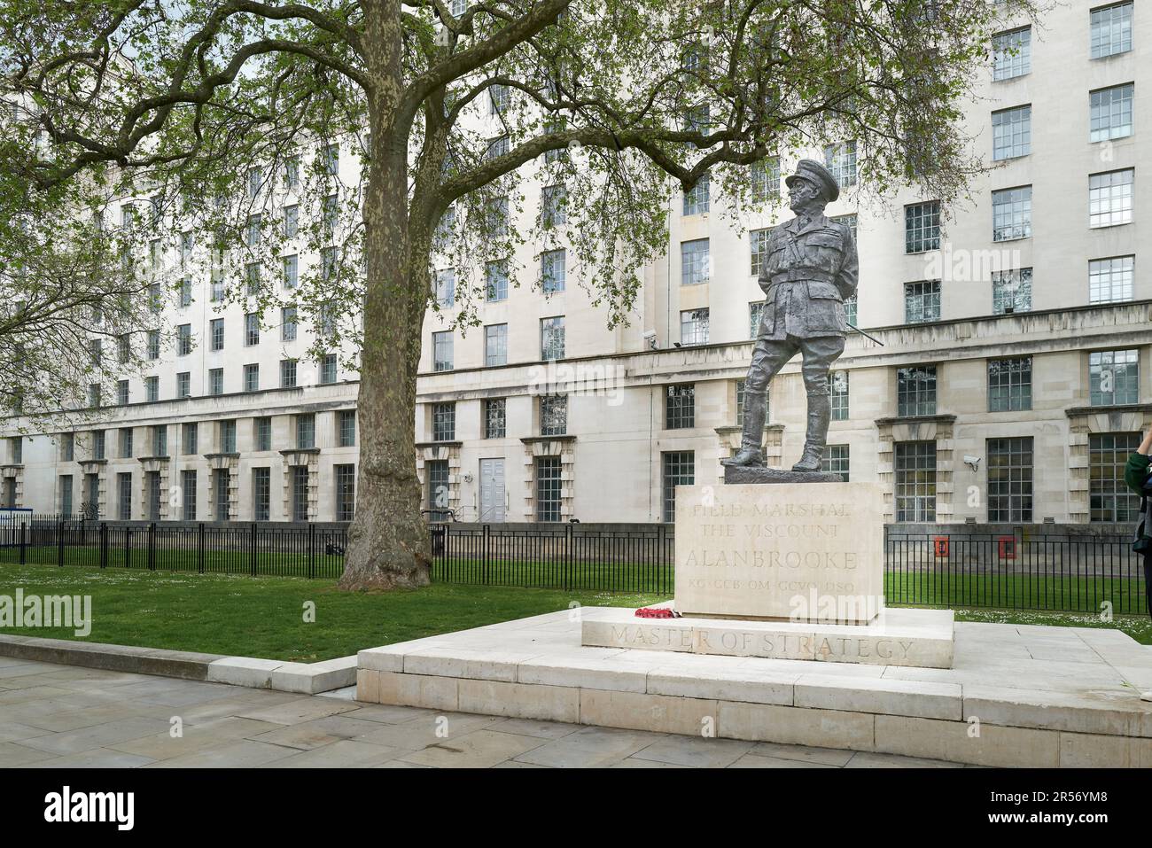 Memorial statue, to Field Marshal Allenbrooke (18831963) , outside the