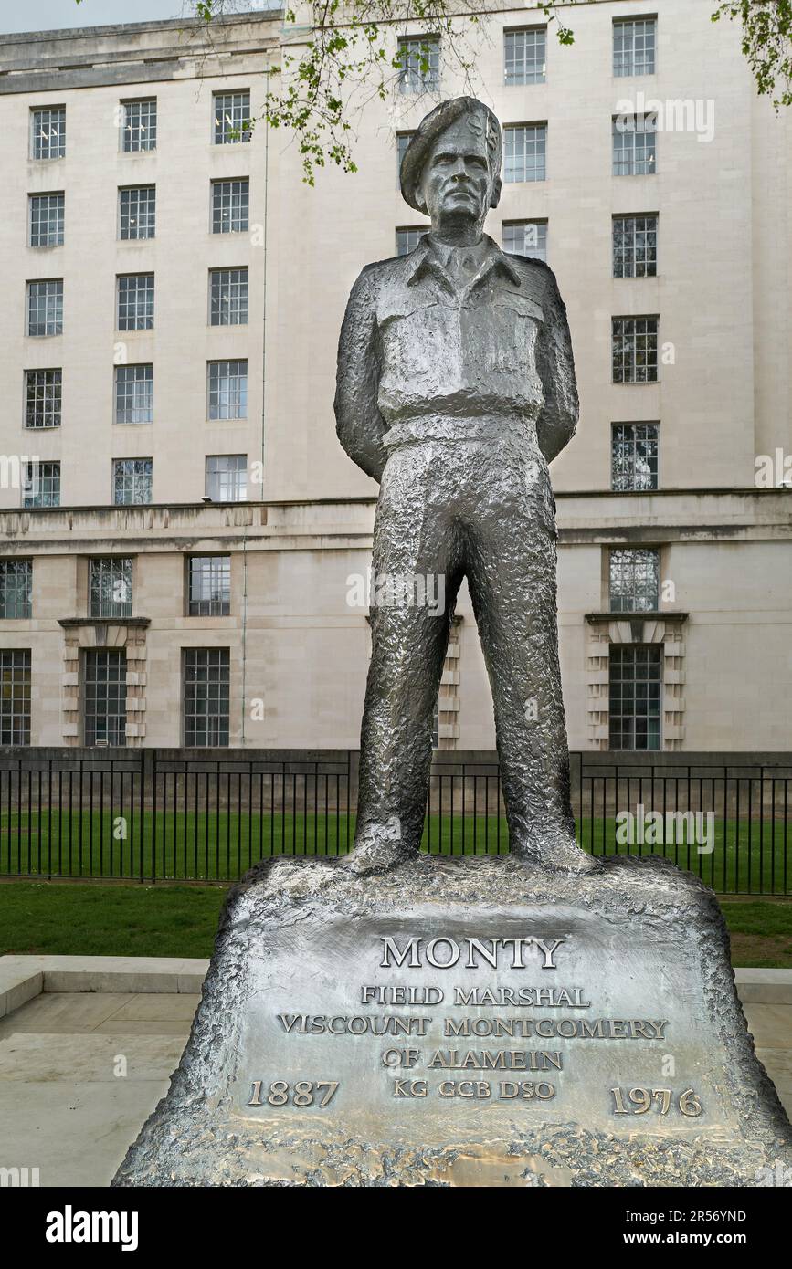 Memorial statue, to Field Marshal Montgomery (18871976) , outside the