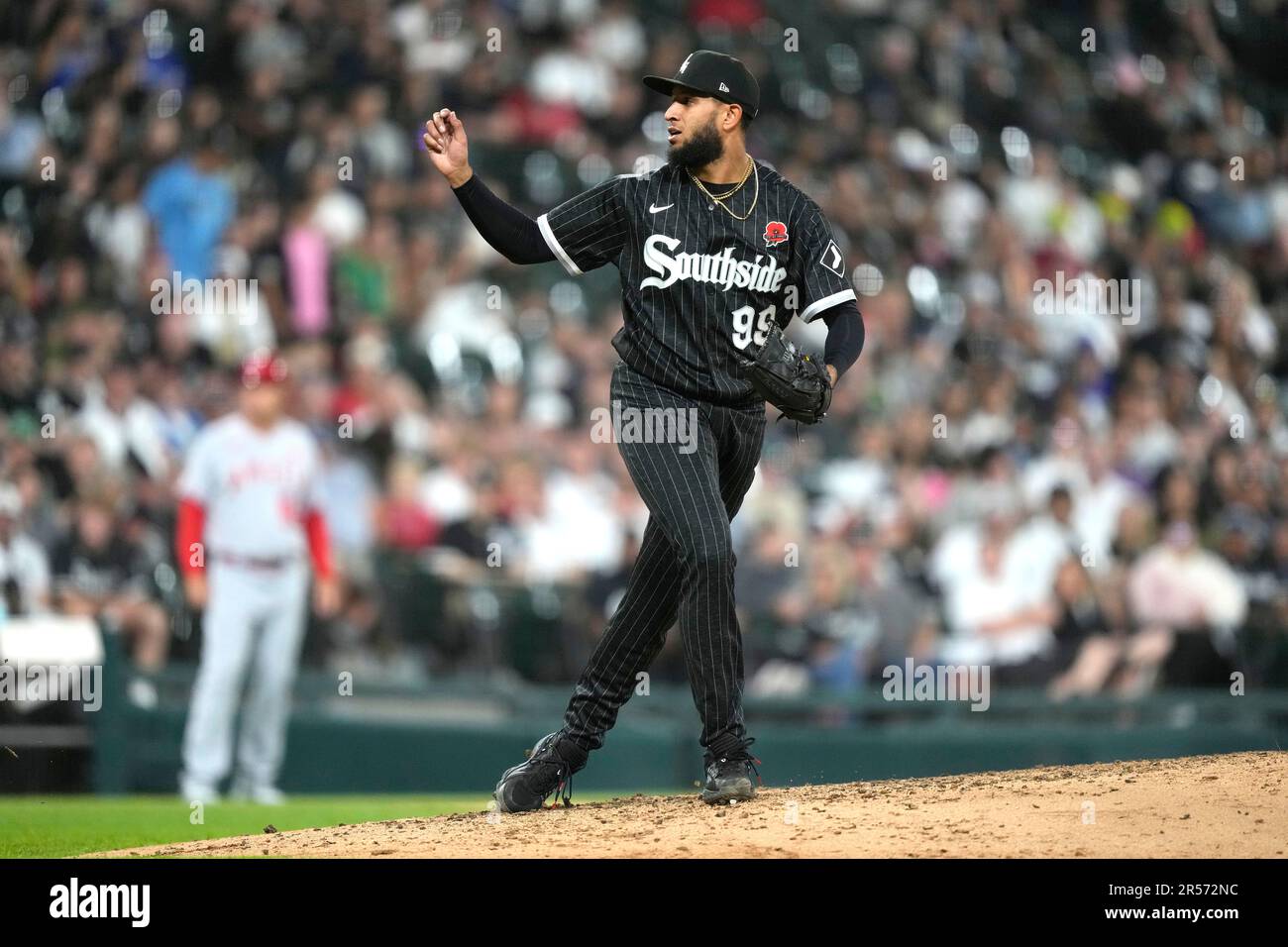 This is a 2023 photo of Keynan Middleton of the Chicago White Sox baseball  team. This image reflects the Chicago White Sox active roster as of  Wednesday, Feb. 23, 2023, when this