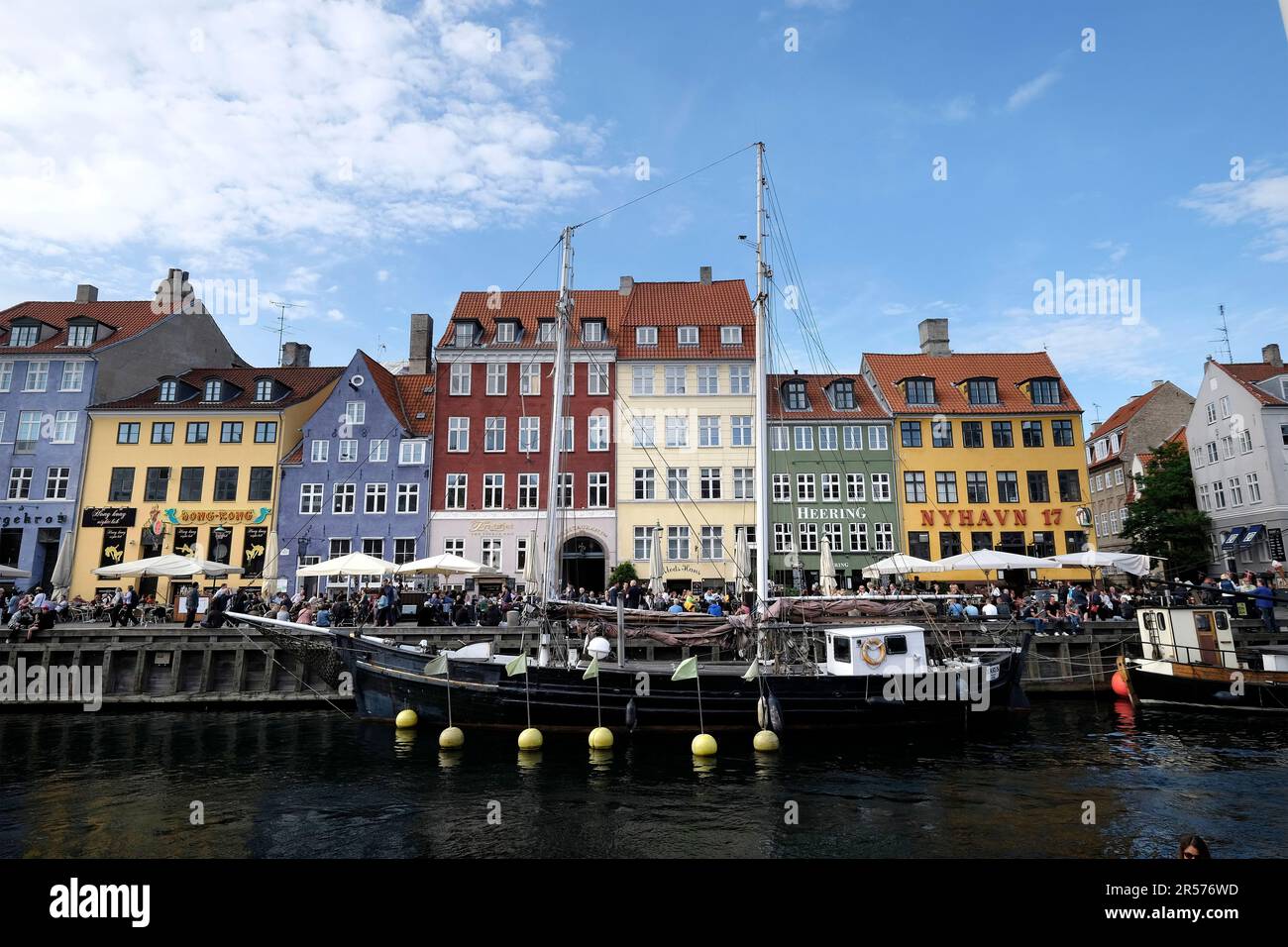 Denmark. Copenhagen. Nyhavn Canal Stock Photo