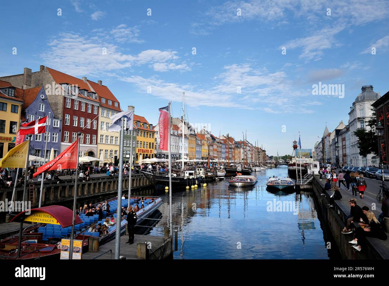 Denmark. Copenhagen. Nyhavn Canal Stock Photo