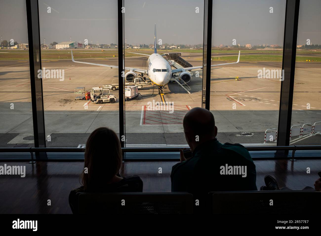 Italy. Orio al Serio. Airport Stock Photo - Alamy