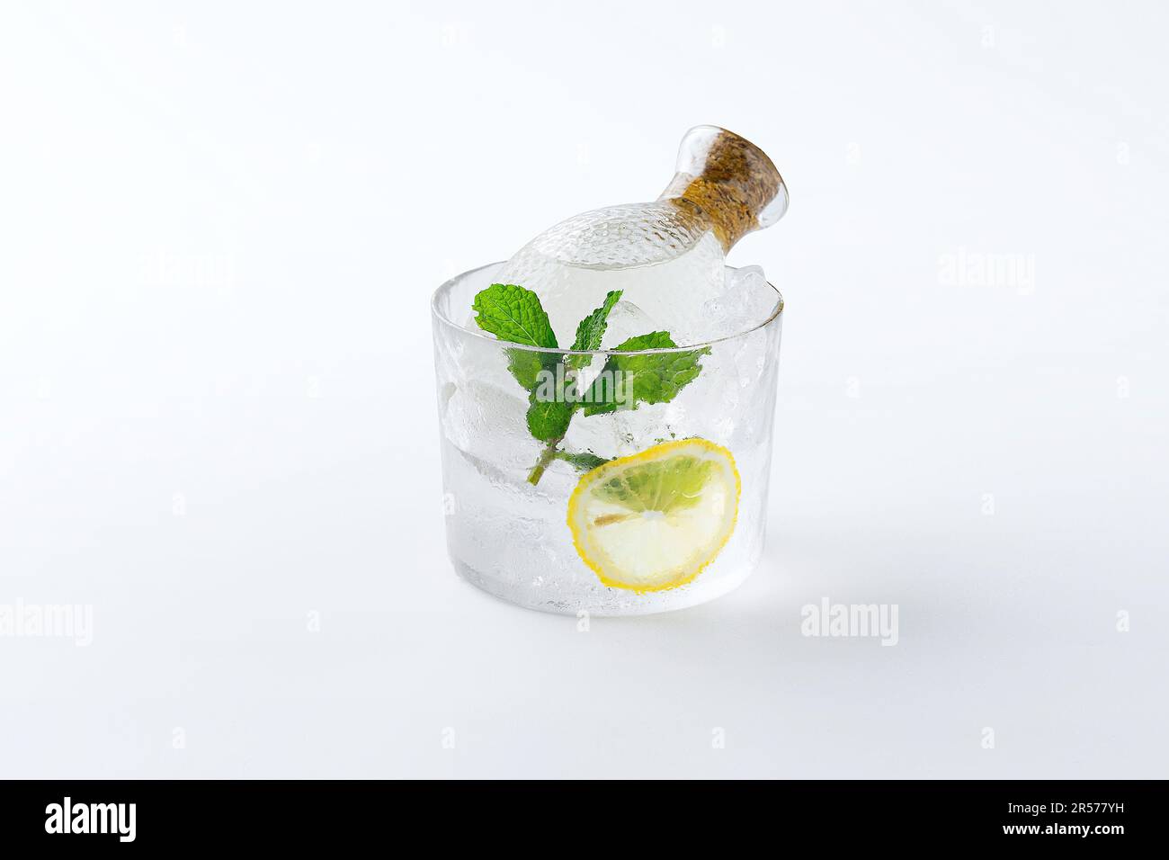 Iced Sake, Sake is a Japanese national liquor Stock Photo Alamy