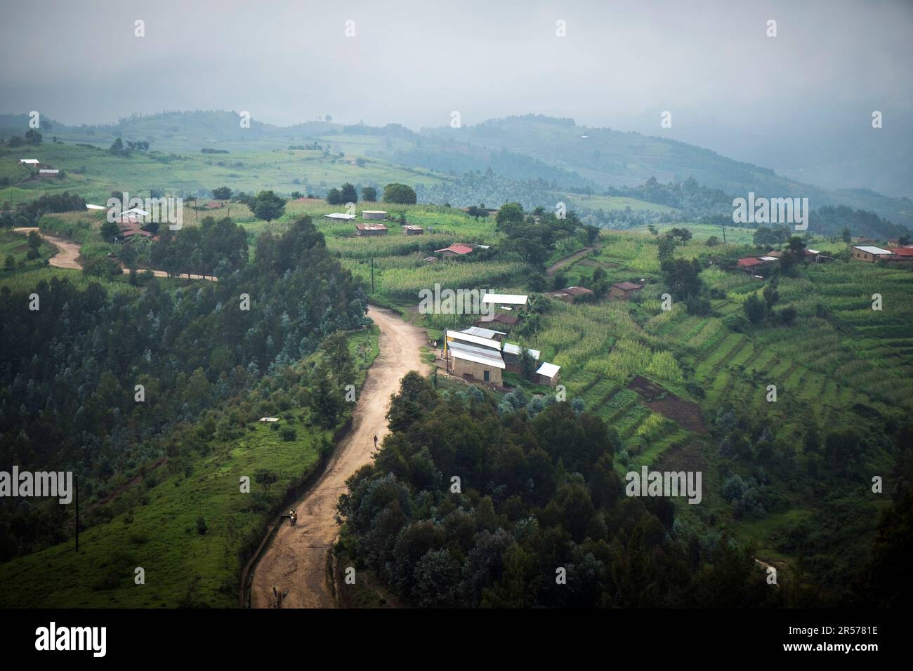 Rwanda. Bisesero. landscape Stock Photo