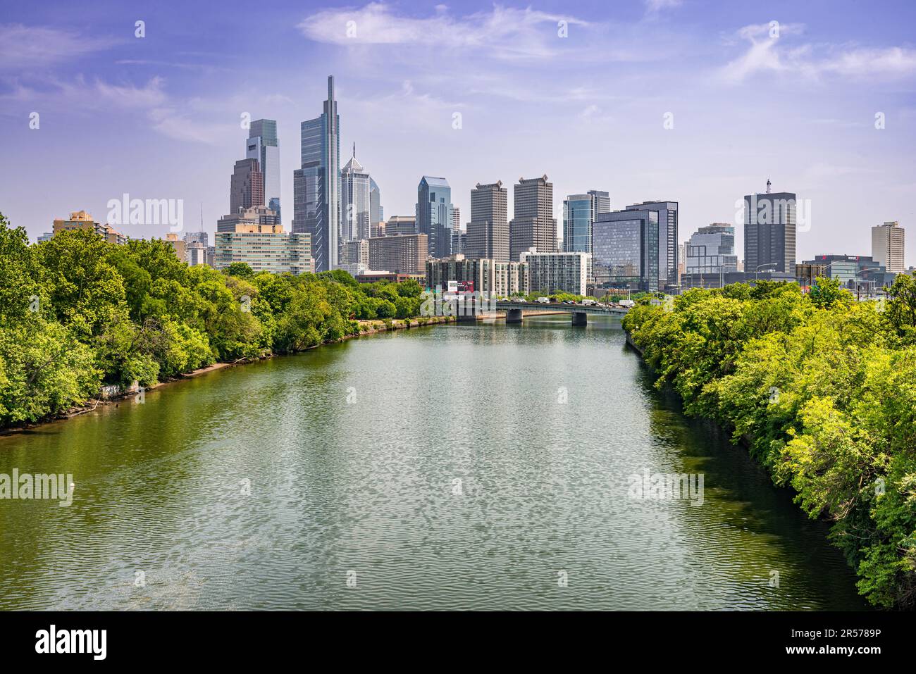 Aerial view of Philadelphia Pennsylvania USA skyline Stock Photo - Alamy