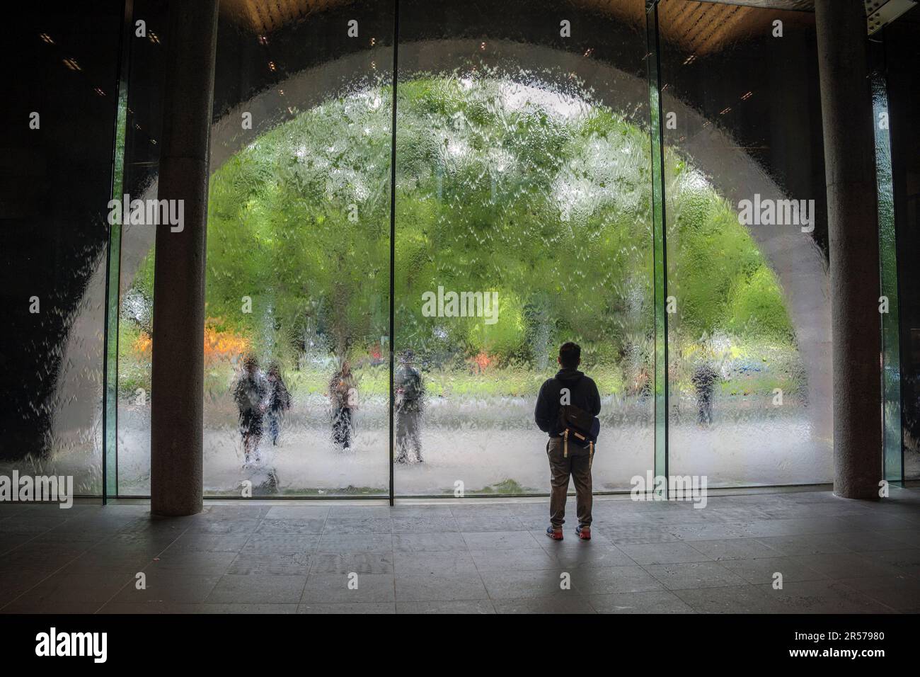 The Waterwall at the National Gallery of Victoria, Melbourne, Australia Stock Photo