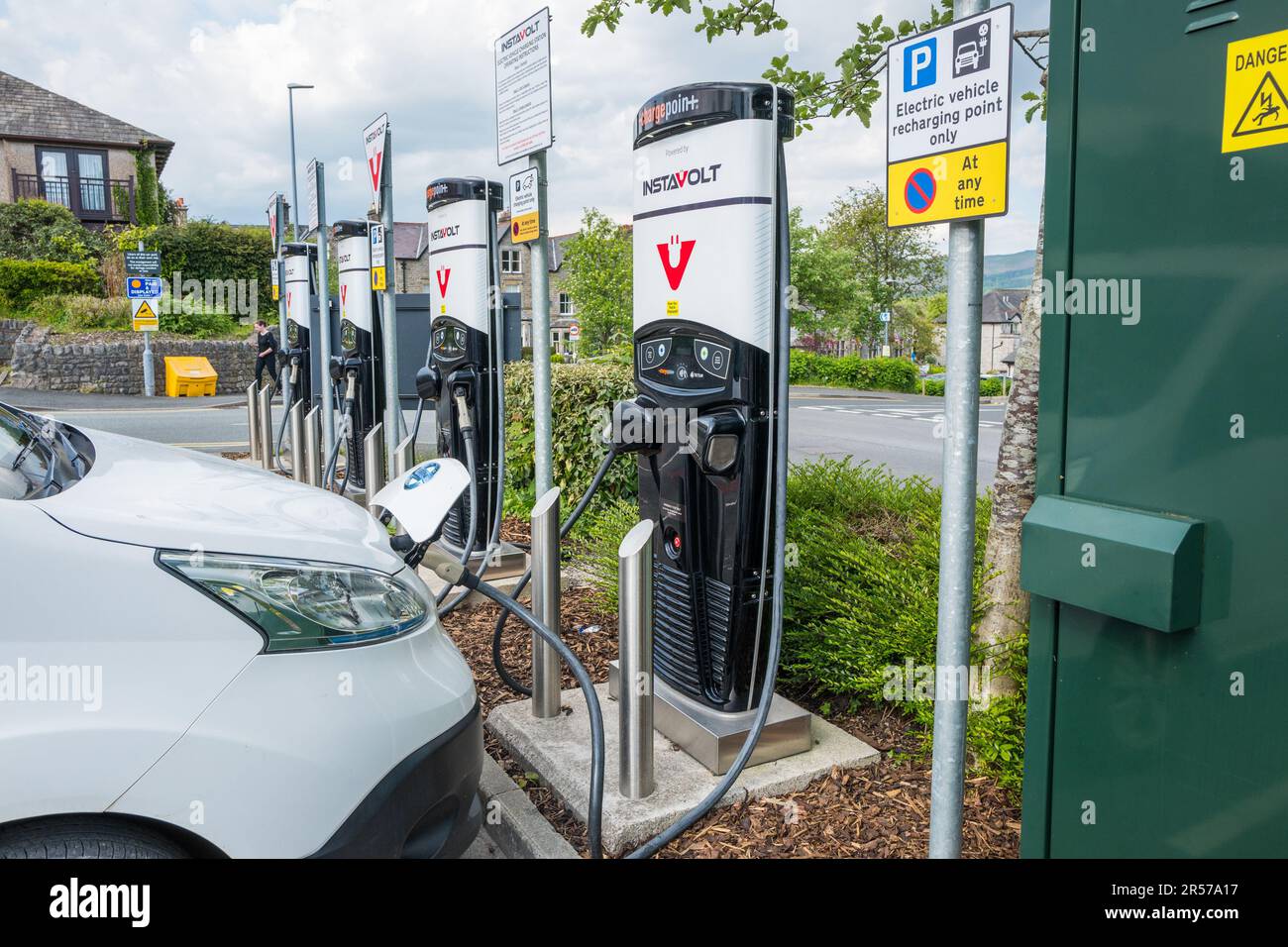 Instavolt, vehicle rapid charging public station at Booths shoppping