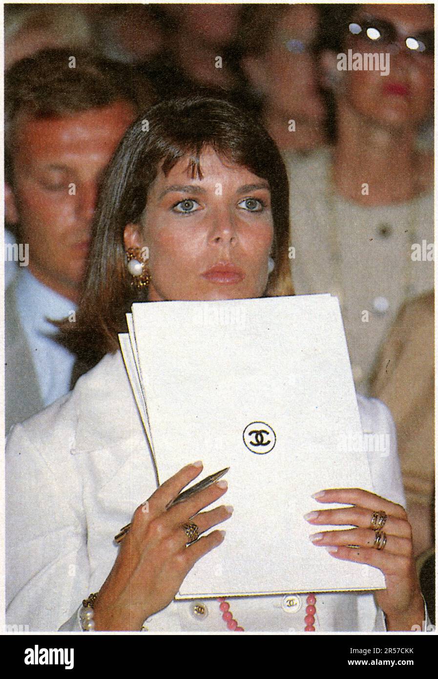 Caroline de Monaco aux collections en juillet 1989 Stock Photo Alamy