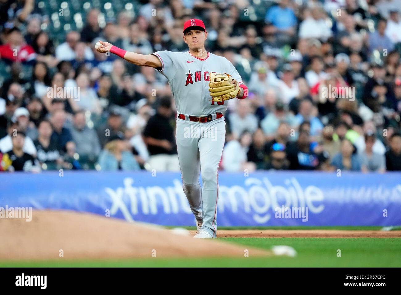 Los Angeles Angels' Gio Urshela looks on during batting practice before a  baseball game against the Baltimore Orioles, Wednesday, May 17, 2023, in  Baltimore. (AP Photo/Terrance Williams Stock Photo - Alamy