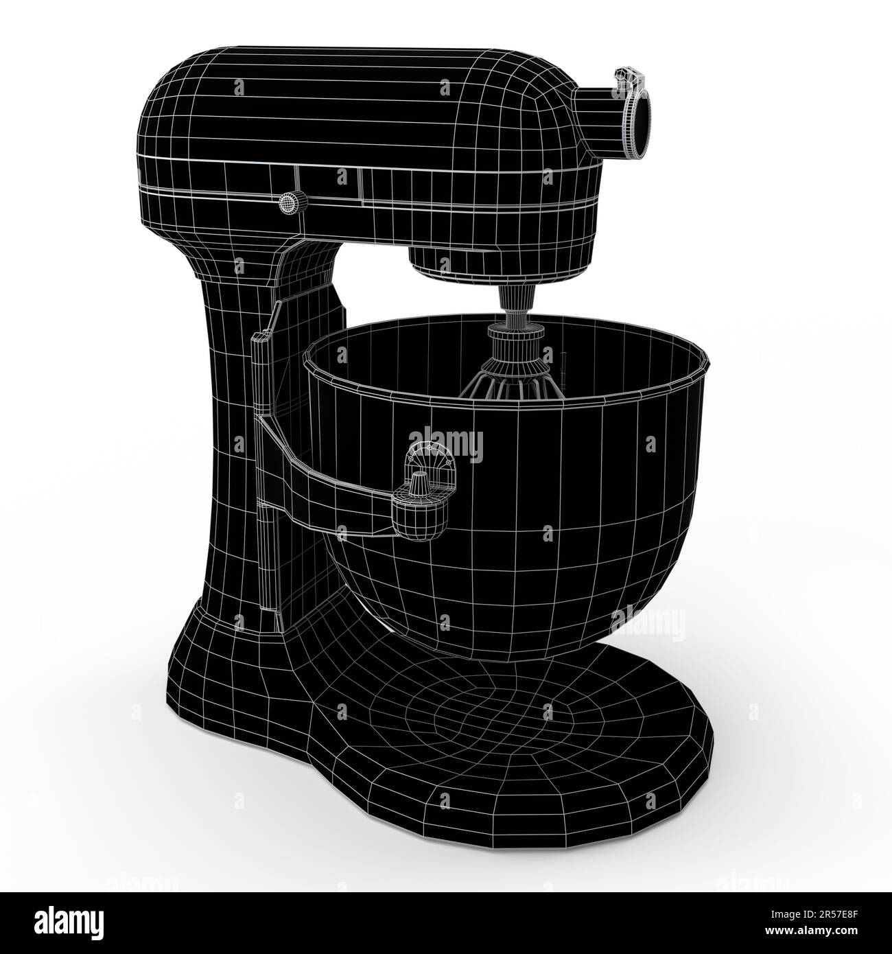 Electric blender kitchen appliance for mixing and blending isolated on