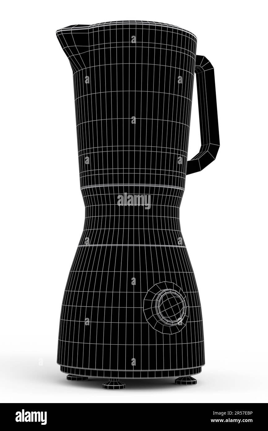 Electric blender kitchen appliance for mixing and blending isolated on