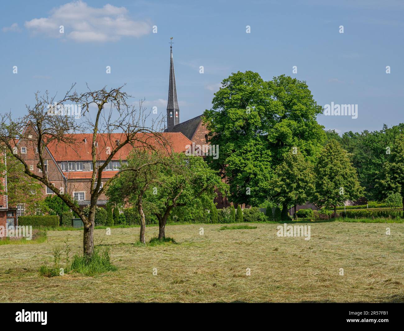the small village of Burlo in westphalia Stock Photo Alamy