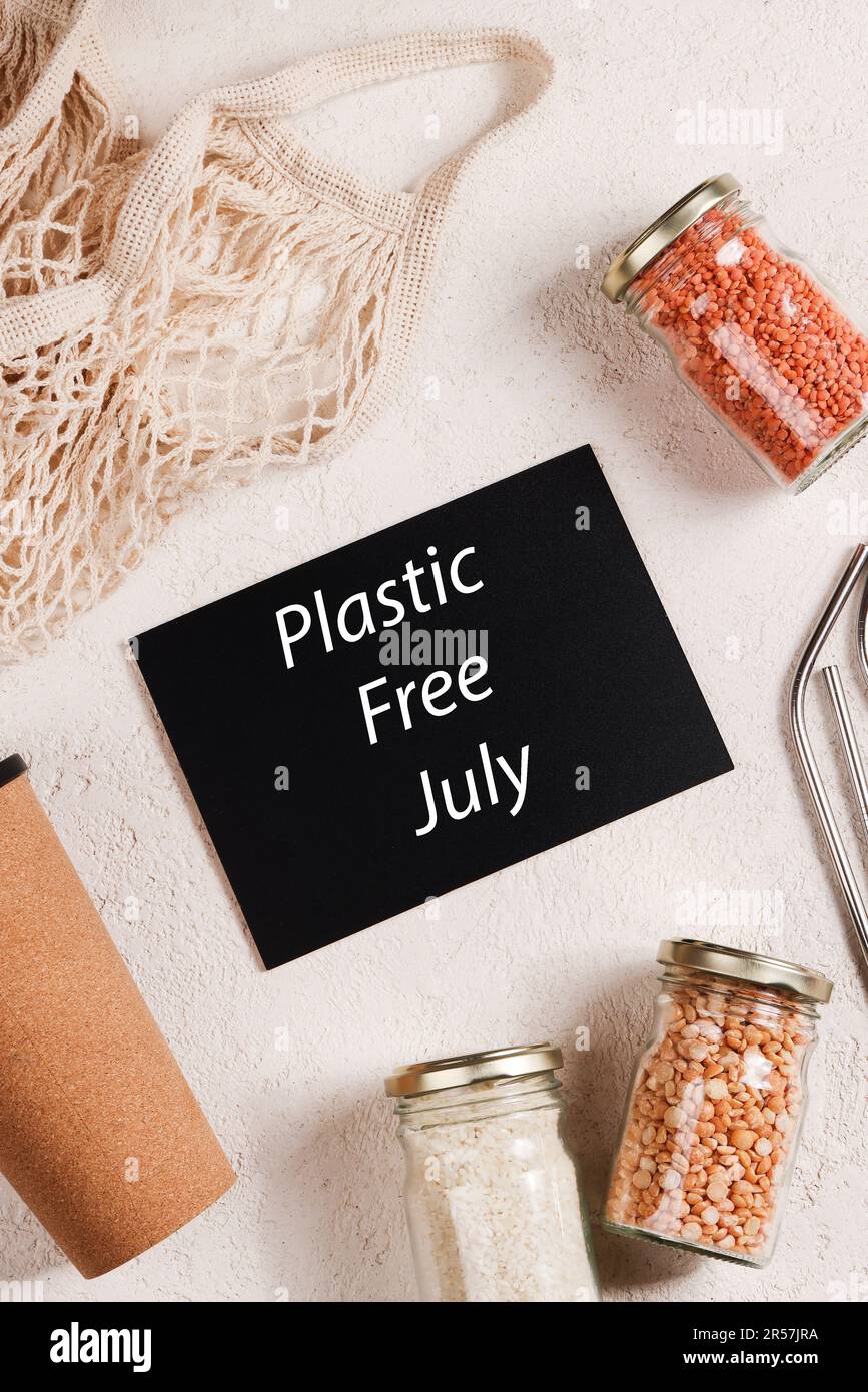 Zero waste lifestyle concept. Responsible consumption. Plastic free ...