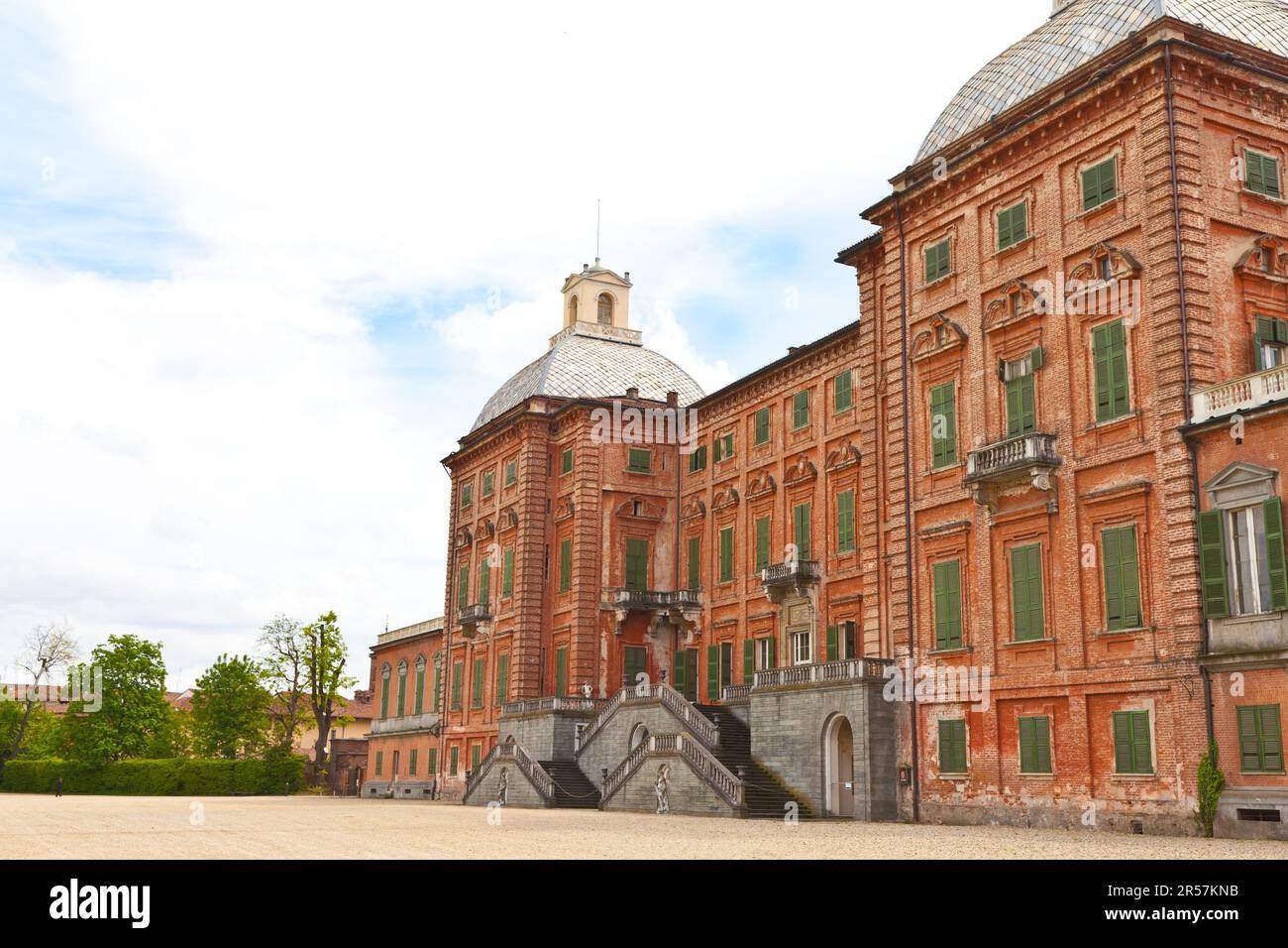 Italy - Piemonte region. Racconigi Royal Castle entrance Stock Photo