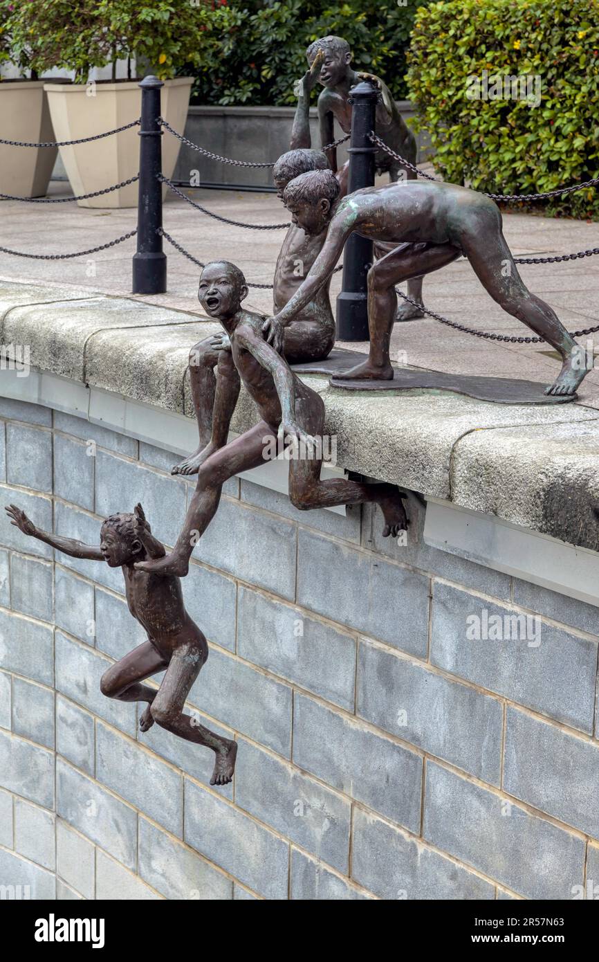 'First Generation' Sculpture by Chong Fah Cheong Stock Photo