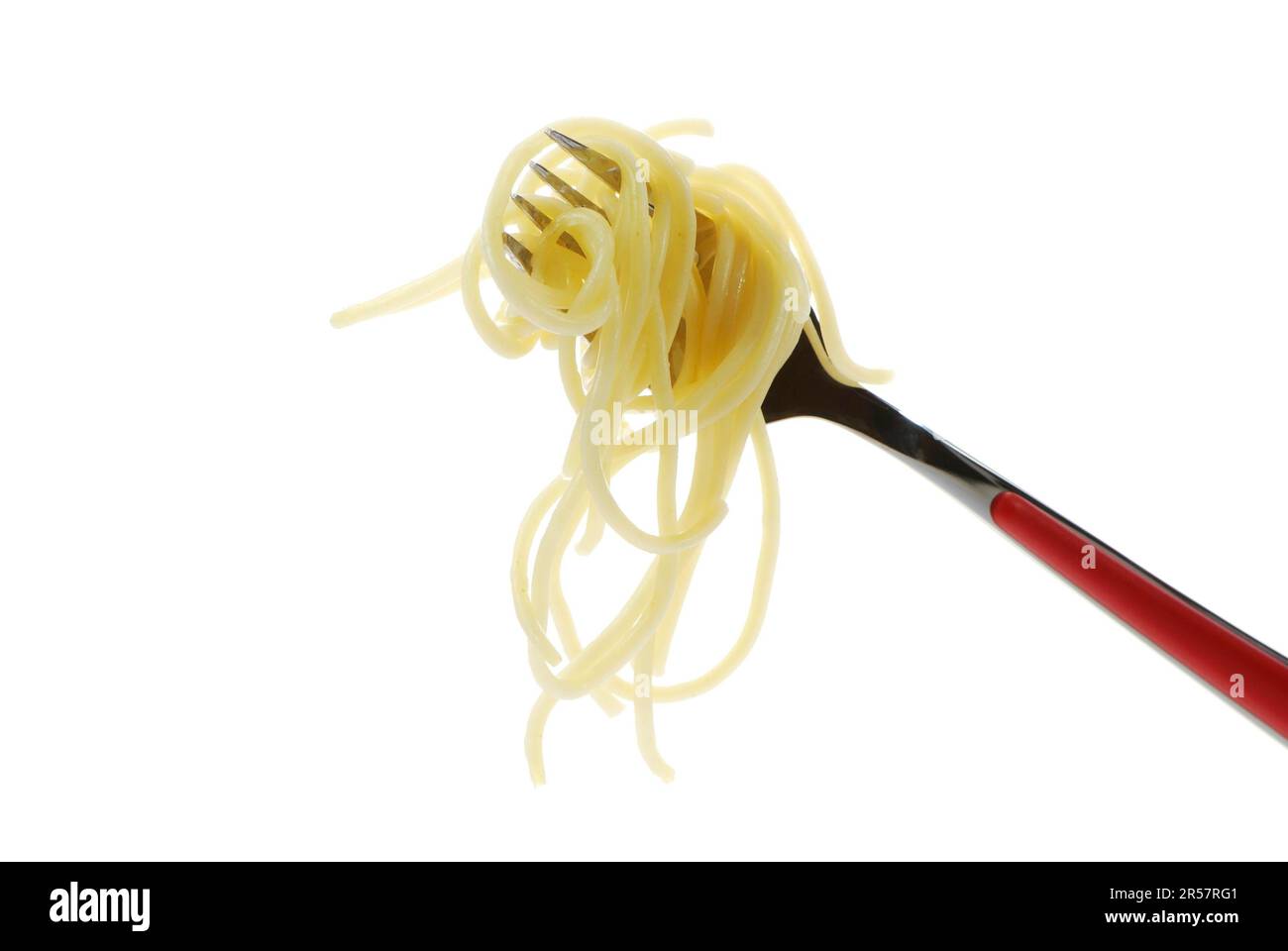 Italian spaghetti noodles on a fork Stock Photo Alamy