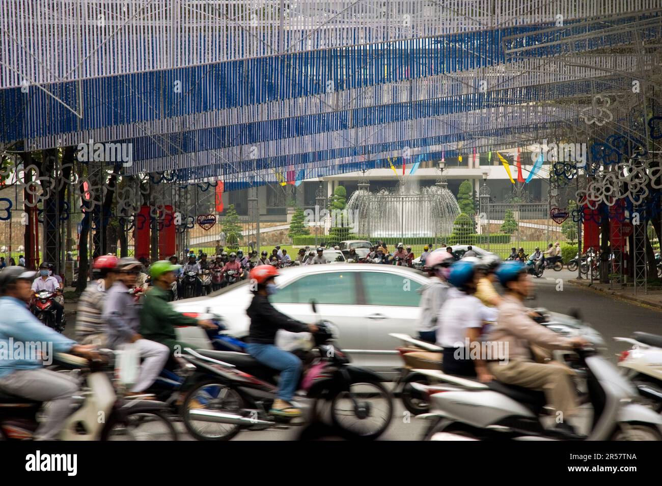 Traffic in town. Ho Chi Minh Ville. Vietnam Stock Photo Alamy