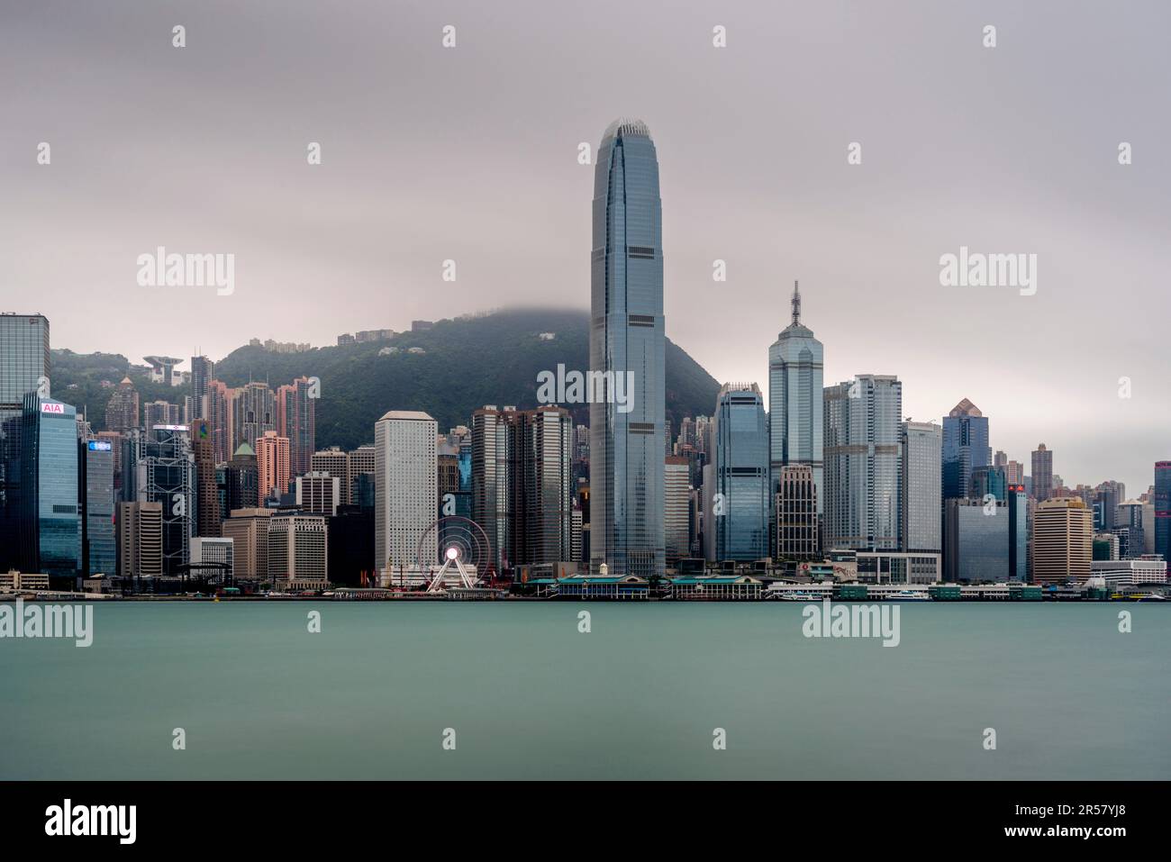 Victoria Harbour and The Hong Kong Island Skyline, Hong Kong, China ...