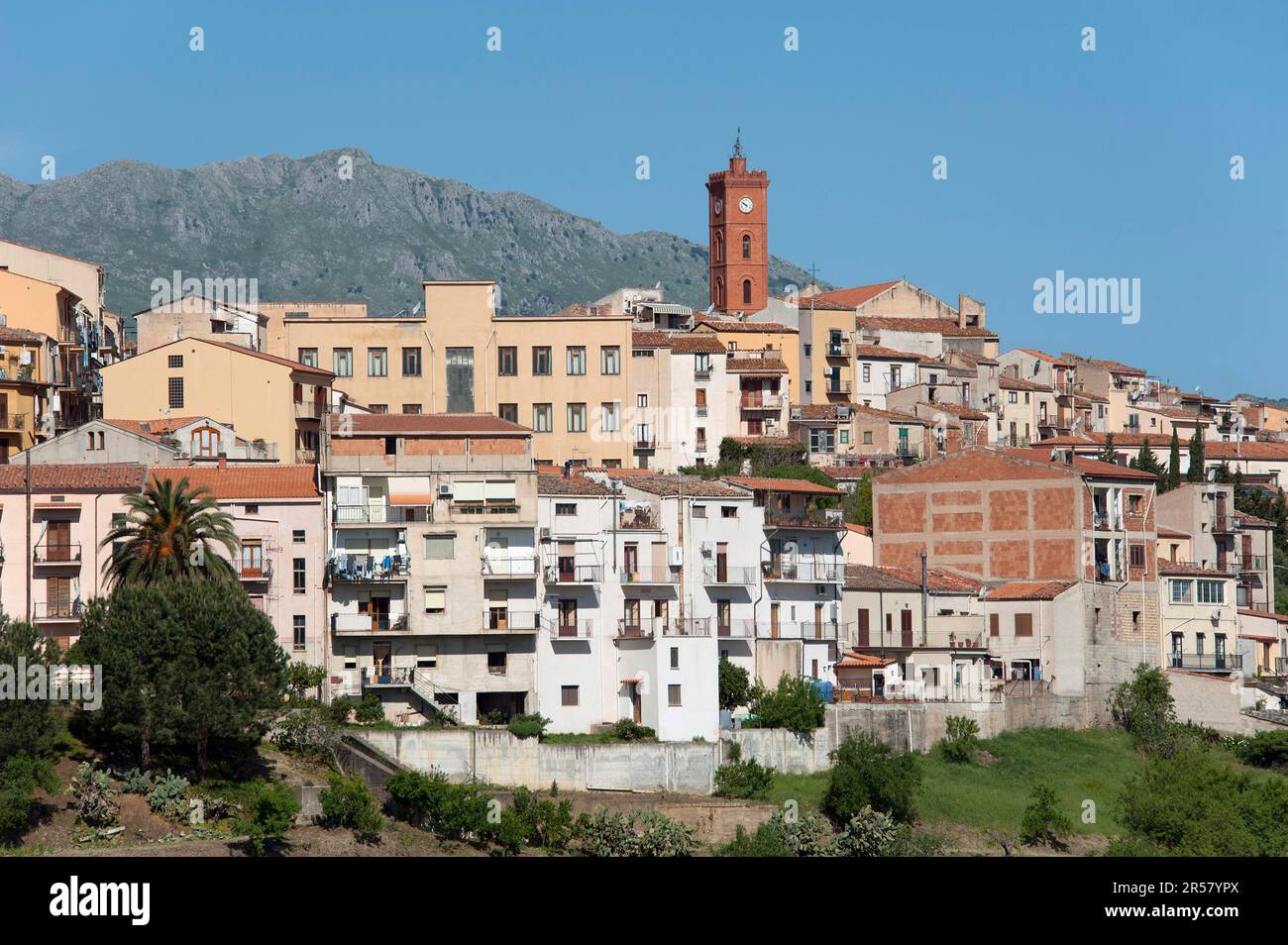 Castelbuono, Sicily, Italy Stock Photo