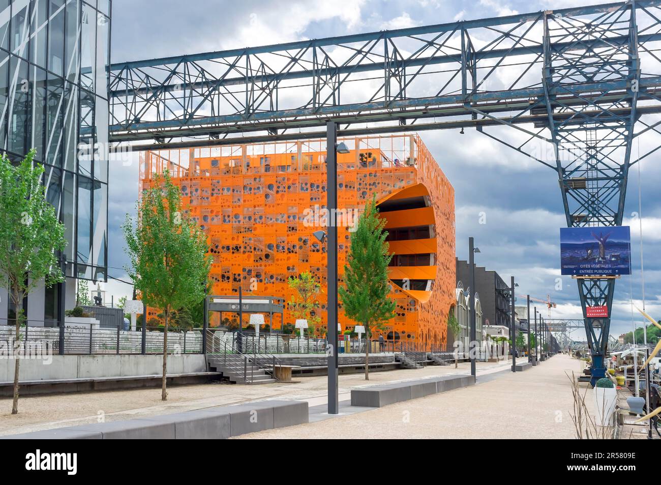 The Orange Cube, Pavillon des Salins, Le Cube Orange, by Jakob and ...