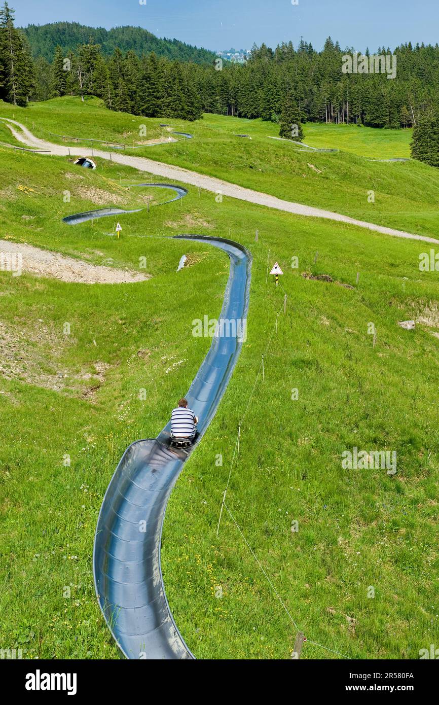 Switzerland. Lucerne canton. Pilatus. summer toboggan run Stock Photo