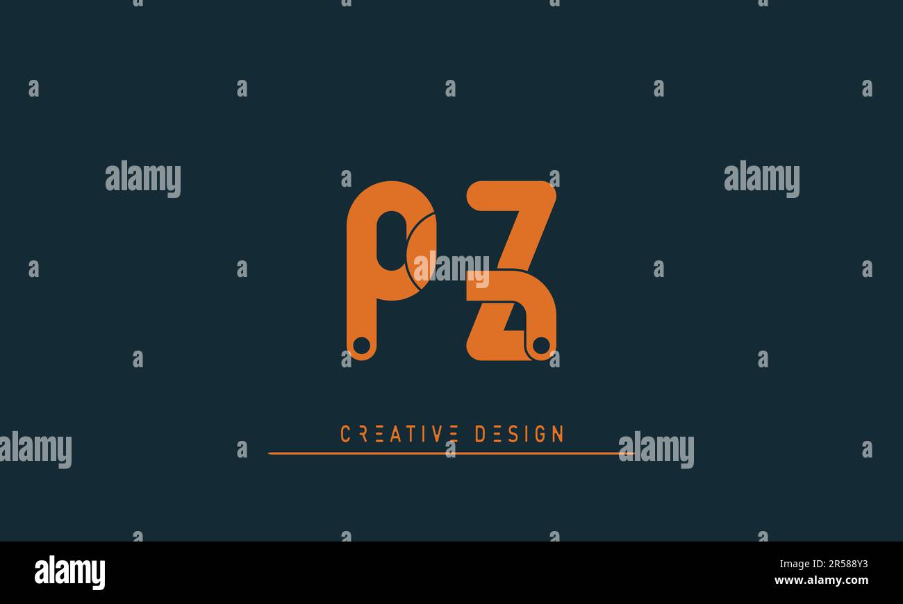 Alphabet letters Modern Creative logo PZ , ZP Stock Vector Image & Art ...