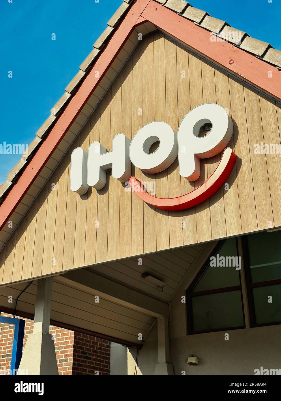 Olathe, Kansas - June 1, 2023: IHOP Sign Stock Photo