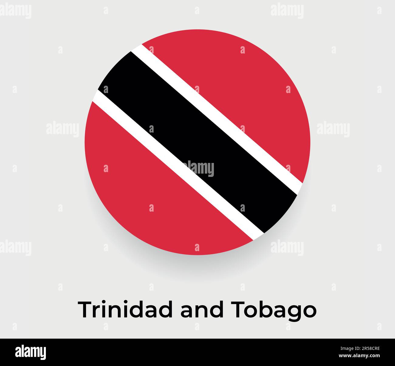 Trinidad And Tobago Flag Bubble Circle Round Shape Icon Vector Illustration Stock Vector Image 7883