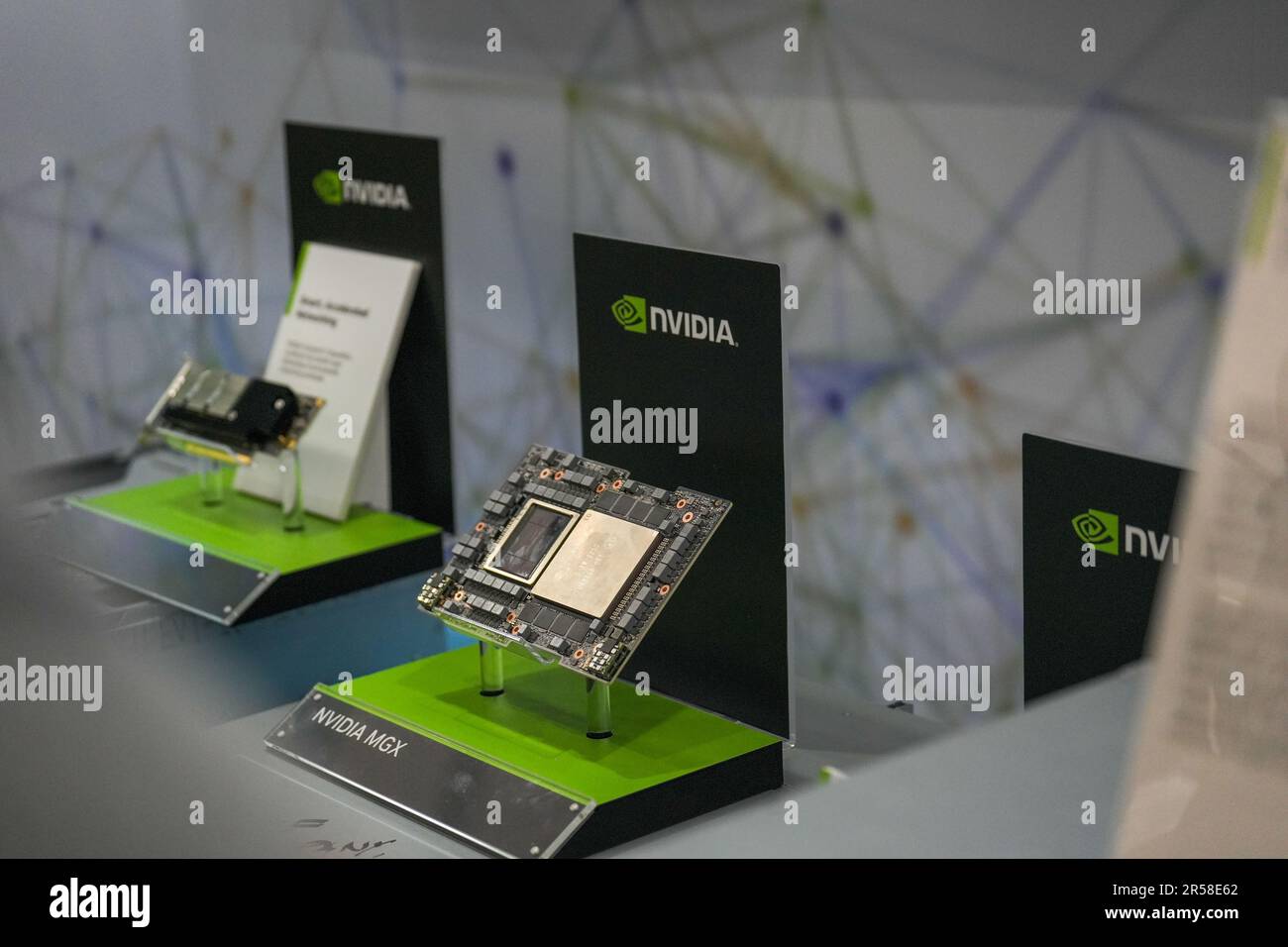 Taipei, Taiwan. 01st June, 2023. The Grace hopper superchip used for ...