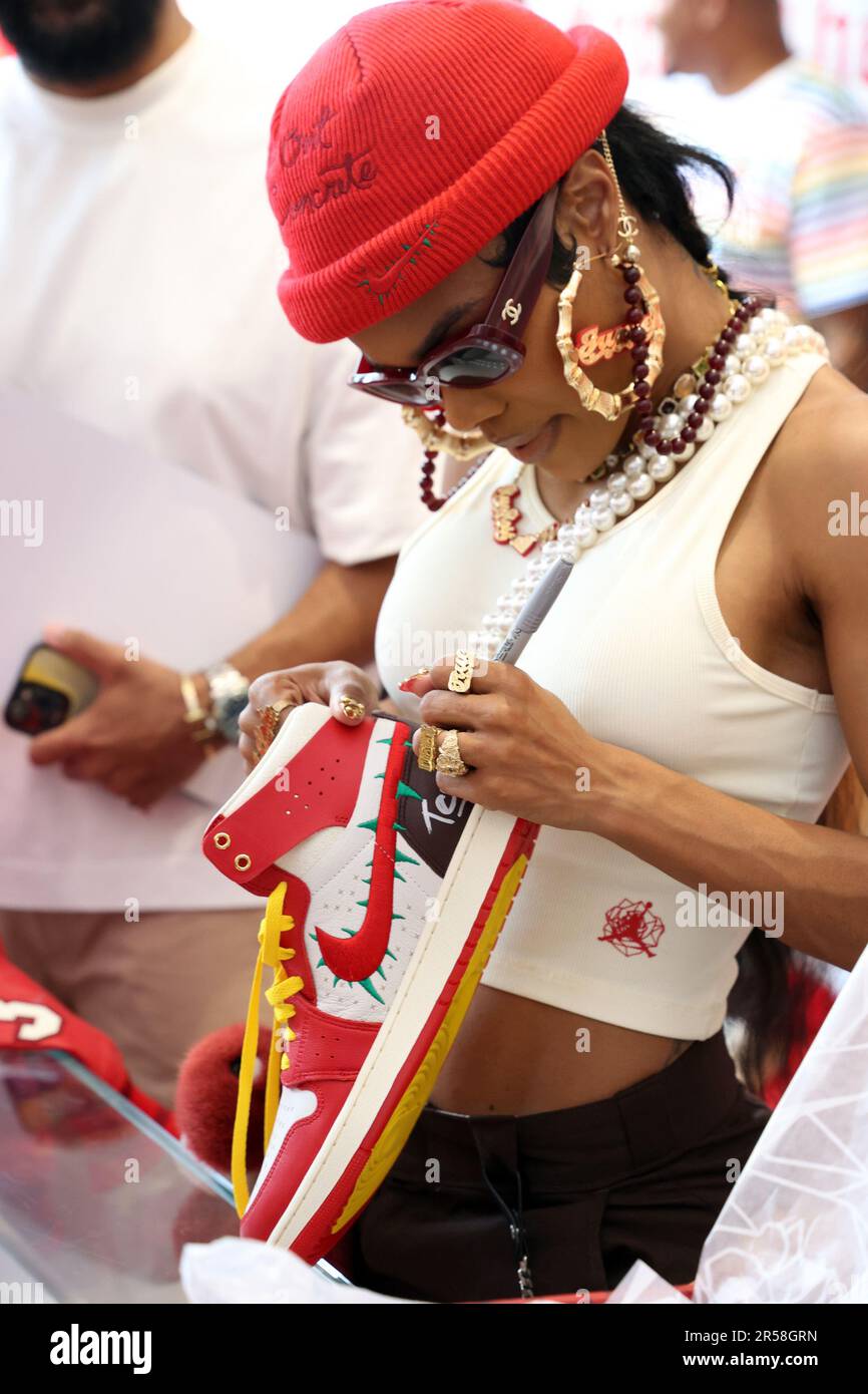 New York, NY, USA. 1st June, 2023. Teyana Taylor x Air Jordan 1 Zoom