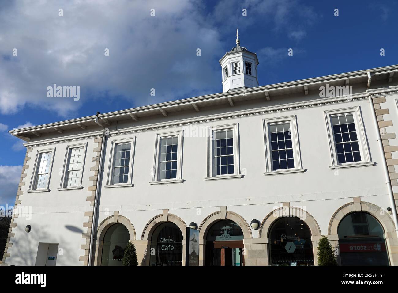 The old courthouse building at Antrim Town in Northern Ireland Stock