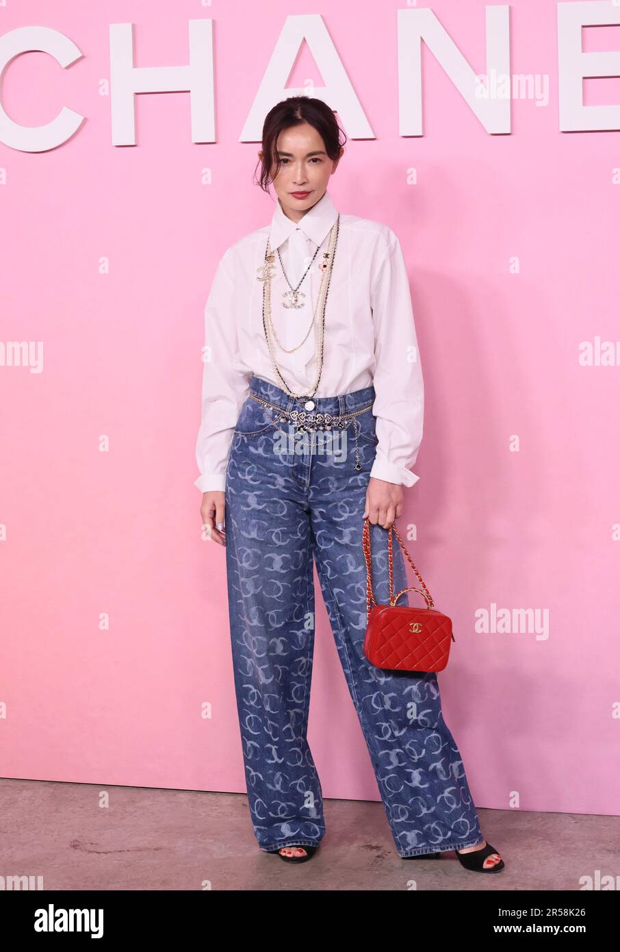 Tokyo, Japan. 1st June, 2023. Japanese actress Kyoko Hasegawa poses for a photo call at French luxury brand Chanel's 2022/23 Metiers d'Art collection in Tokyo on Thursday, June 1, 2023. (photo by Yoshio Tsunoda/AFLO) Stock Photo