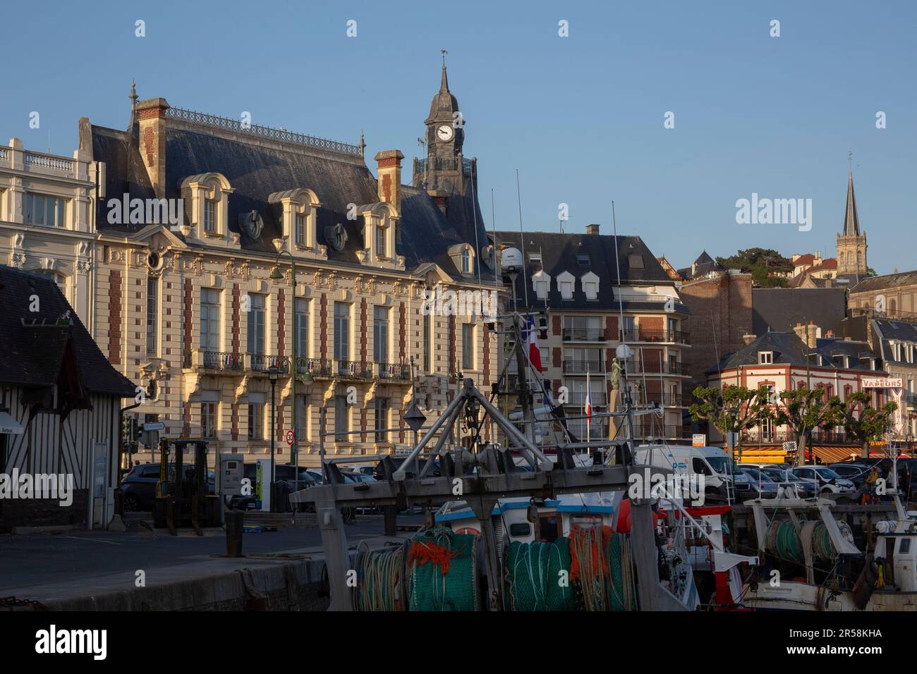 The city of Trouville and the Hôtel de Ville TrouvillesurMer Normandy