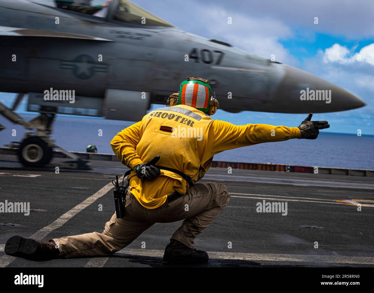 230601-N-MH015-1040 PACIFIC OCEAN (June 1, 2023) A U.S. Navy Sailor ...