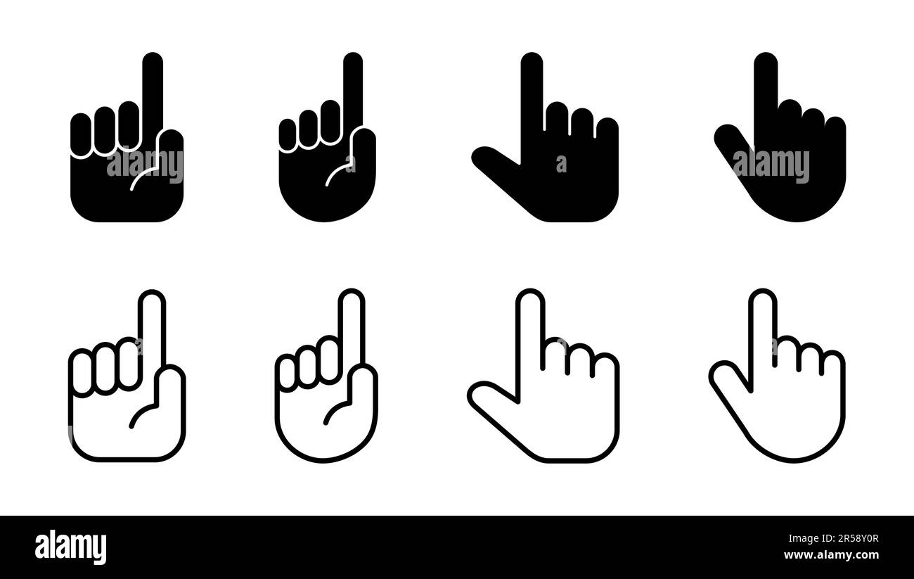Hand icon set. hand vector icon, palm Stock Vector Image & Art - Alamy